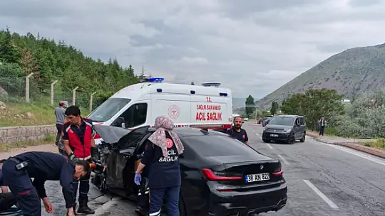 Kayseri'de 2 kişinin öldüğü feci kaza kamerada