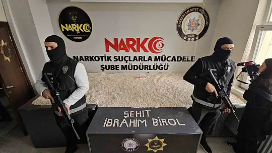 Kayseri'de 214 kilo uyuşturucu madde ele geçirildi