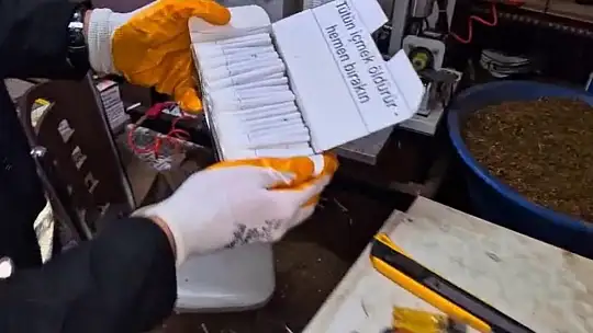 Kayseri'de 49 bin 200 adet kaçak makaron ele geçirildi: 1 gözaltı