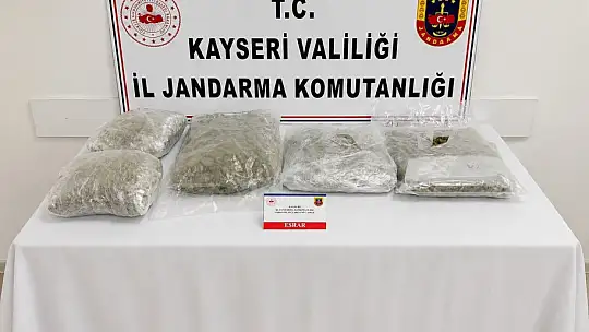 Kayseri'de 5 kilo uyuşturucu ele geçirildi