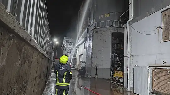 Kayseri'de ahşap fabrikasında korkutan yangın
