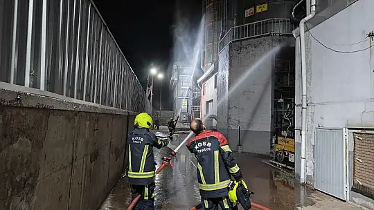 Kayseri'de ahşap fabrikasında korkutan yangın