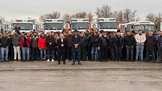 Kayseri'de belediye işçileri iş bıraktı