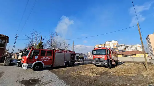 Kayseri'de evde çıkan yangın itfaiye ekiplerince söndürüldü