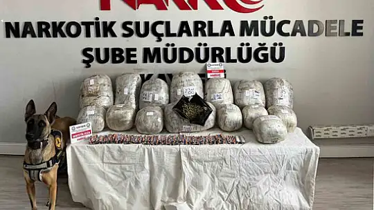 Kayseri'de film sahnelerini aratmayan uyuşturucu operasyonu: 36 kilo uyuşturucu ele geçirildi