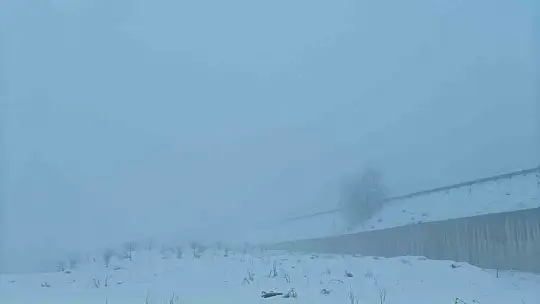 Kayseri'de görüş mesafesine sis engeli