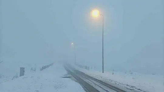 Kayseri'de görüş mesafesine sis engeli