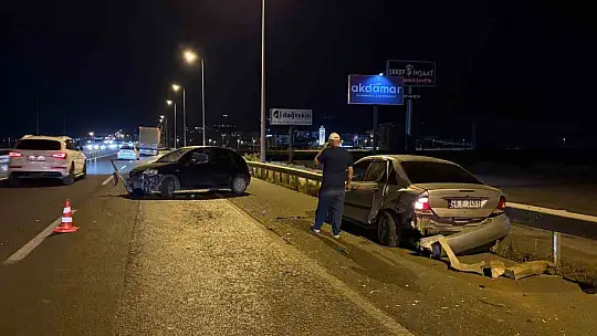 Kayseri'de iki otomobil çarpıştı: 1 yaralı