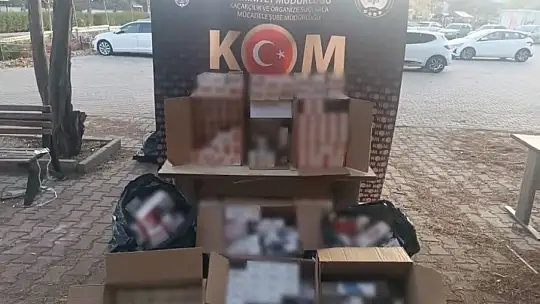 Kayseri'de kaçakçılara yönelik 'huzur' operasyonu: 79 bin makaron ele geçirildi