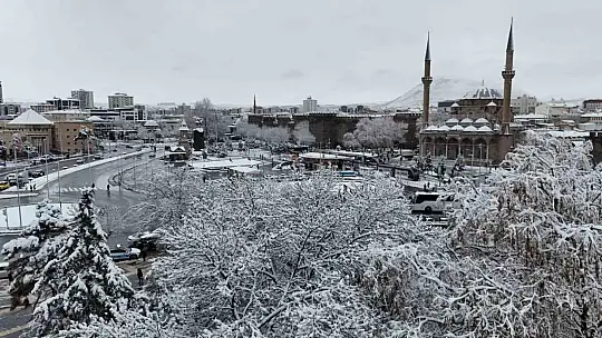Kayseri'de kar güzelliği