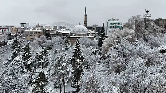 Kayseri'de kar güzelliği