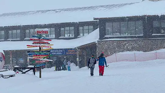 Kayseri'de kar güzelliği