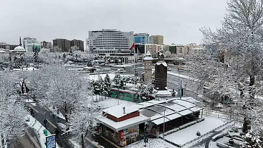 Kayseri'de kar güzelliği