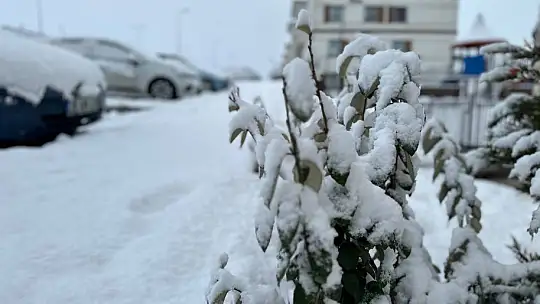 Kayseri'de kar yağışı etkili oldu