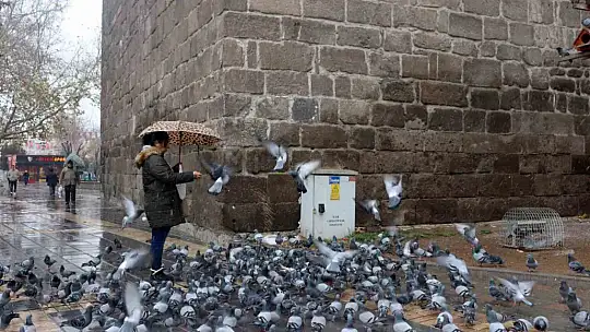 Kayseri'de kar yağışı etkili oldu