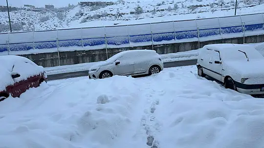 Kayseri'de kar yağışı sürüyor