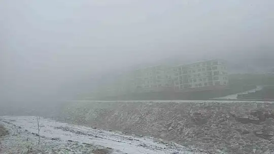 Kayseri'de kar yağışı ve sis etkili oldu