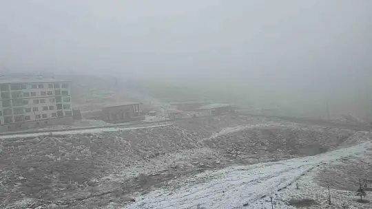 Kayseri'de kar yağışı ve sis etkili oldu