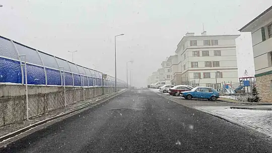 Kayseri'de kar yağışı ve sis etkili oldu