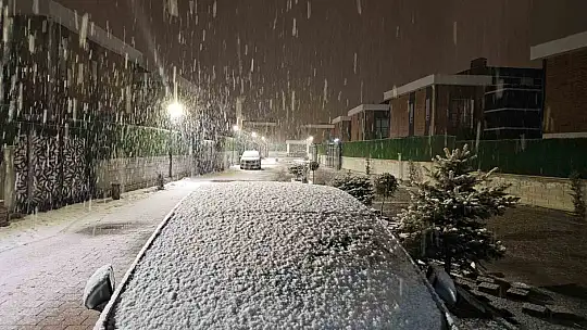 Kayseri'de kar yağışı