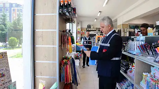 Kayseri'de kırtasiyelerde denetimler artırıldı
