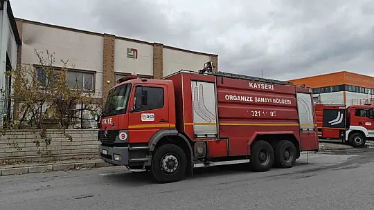 Kayseri'de korkutan yangın