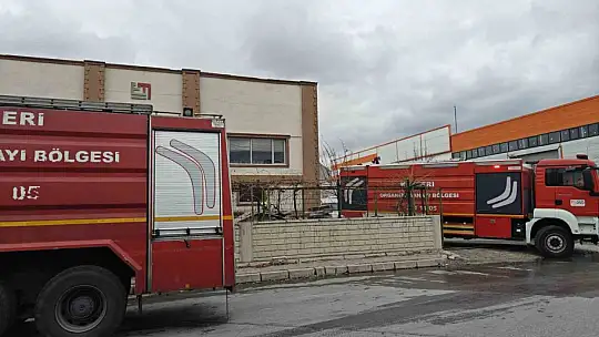Kayseri'de korkutan yangın