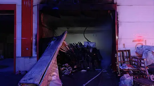 Kayseri'de masa sandalye atölyesinde yangın