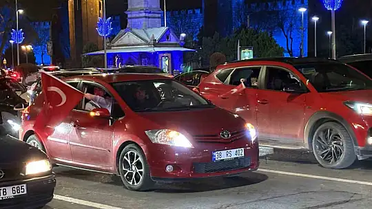 Kayseri'de milli sevinç