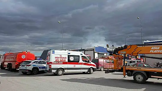 Kayseri'de mobilya atölyesinde korkutan yangın