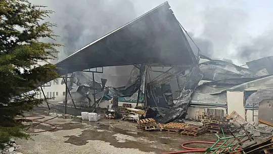 Kayseri'de mobilya fabrikası yangını