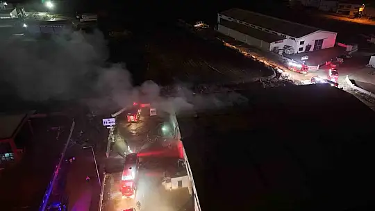 Kayseri'de mobilya fabrikasında yangın
