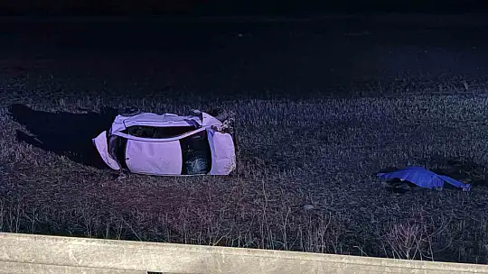 Kayseri'de otomobil şarampole yuvarlandı: 1 ölü, 1'i ağır 4 yaralı