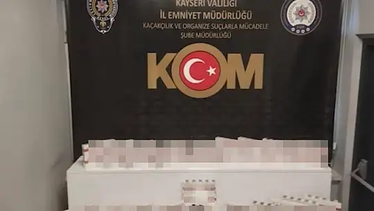 Kayseri'de sigara kaçakçılarına operasyon: 2 gözaltı