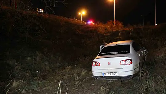 Kayseri'de uçuruma düşen otomobilin sürücüsü yaralandı