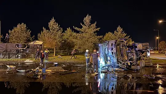 Kayseri'deki kazada faciadan dönüldü
