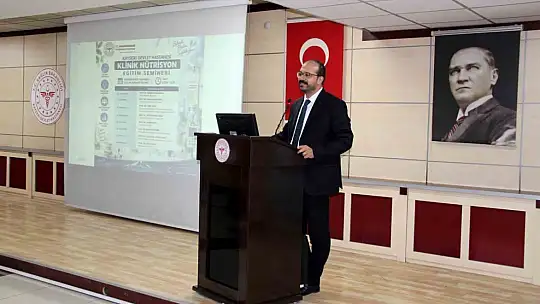 Kayseri Devlet Hastanesi'nde 'Kritik Hastada Beslenme' eğitimi