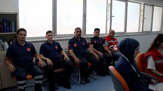 Kayseri Devlet Hastanesi'nde eş zamanlı tatbikat