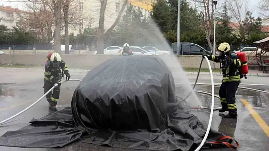 Kayseri itfaiyesi elektrikli araç yangınları için teyakkuzda