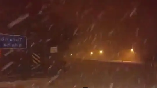 Kayseri-Kahramanmaraş kara yolu tipi nedeniyle trafiğe kapatıldı