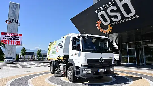Kayseri OSB araç filosuna vakumlu yol süpürme aracı eklendi
