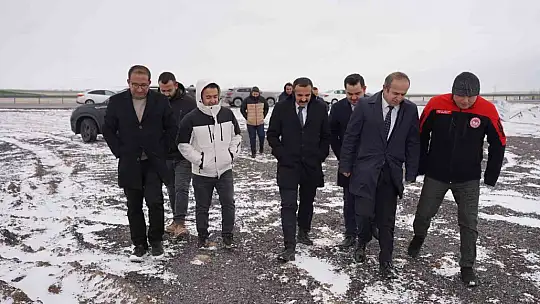 Kayseri OTB'de gece yarısı mesaisi ardından saha incelemesi