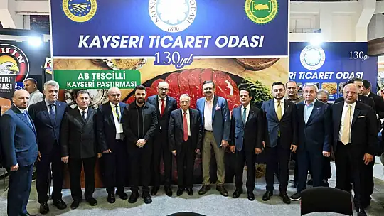 Kayseri pastırmasının Avrupa zafer, plaketle taçlandı