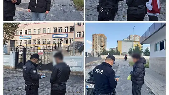 Kayseri polisinden okul önlerinde önlem: 321 şahıs sorgulandı