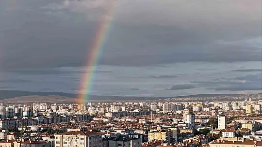 Kayseri semalarında gökkuşağı güzelliği