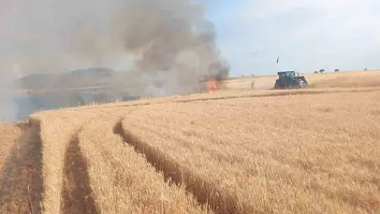 Kayseri Tomarza'da 2 günde 4 ekili arazide yangın çıktı