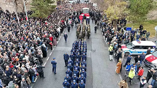 Kayserili binler, şehidini uğurladı