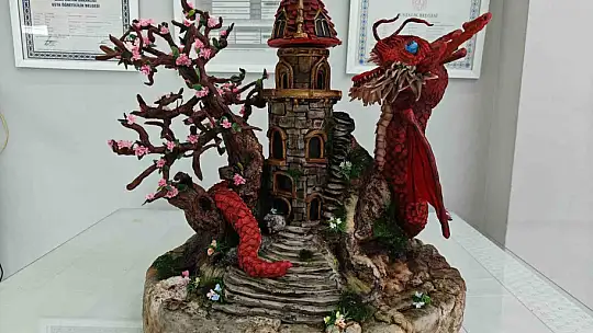 Kayserili pasta şefi Yunanistan'da Türk bayrağını dalgalandırdı