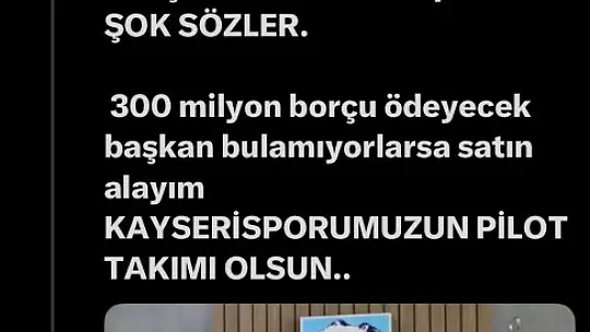 Kayserispor Başkanı Ali Çamlı'dan sert cevap