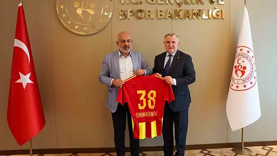 Kayserispor heyetinden Osman Aşkın Bak'a ziyaret